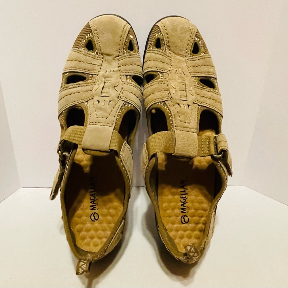 VINTAGE MAGELLAN OUTDOORS WOMENS 10 M WALKING SHOES LEATHER HIKING TRAIL